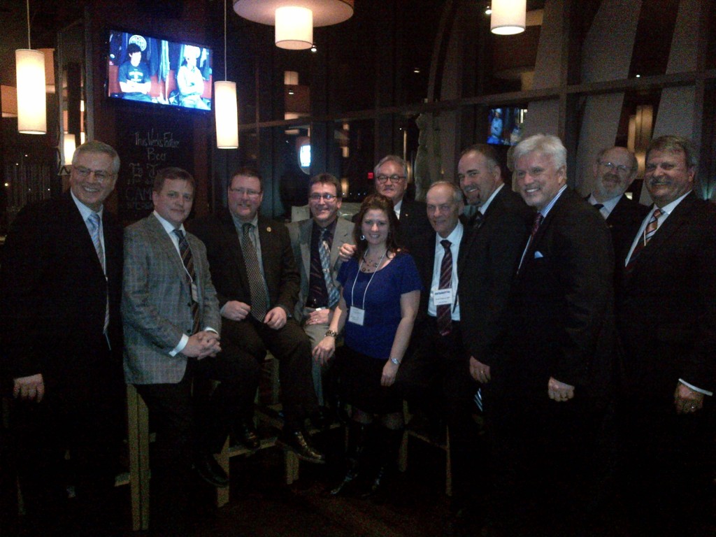 With members of the Ontario PC Caucus, Feb. 2013